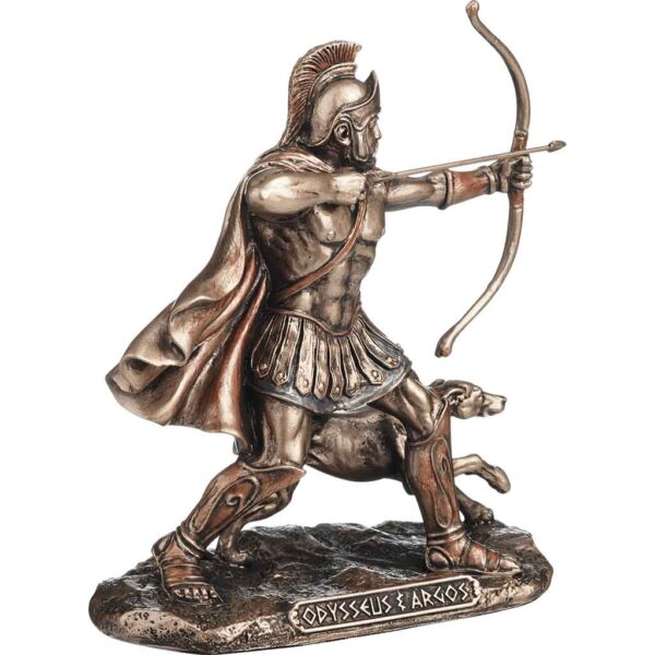 Odysseus Drawing Bow Greek Statue