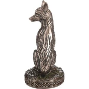 Celtic Knotwork Sitting Fox Statue