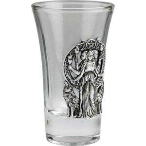 Hecate and Wolves Shot Glass
