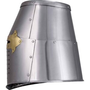 Brass Cross Knight Great Helm