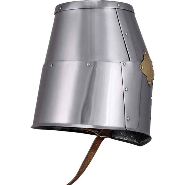 Brass Cross Knight Great Helm