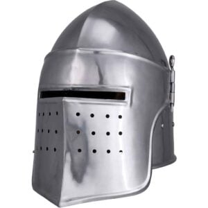 Medieval Fantasy Visor Steel Helmet