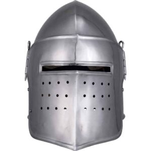 Medieval Fantasy Visor Steel Helmet