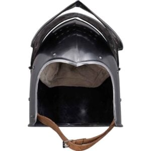 Medieval Fantasy Visor Steel Helmet