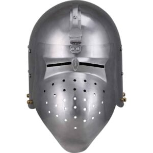 Rounded Face Steel Bascinet