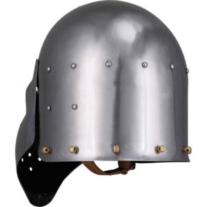 Rounded Face Steel Bascinet