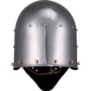 Rounded Face Steel Bascinet