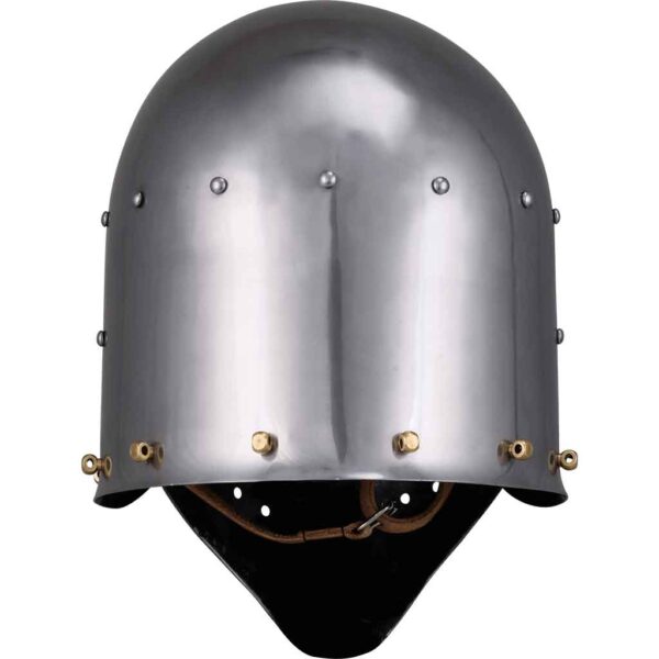 Rounded Face Steel Bascinet