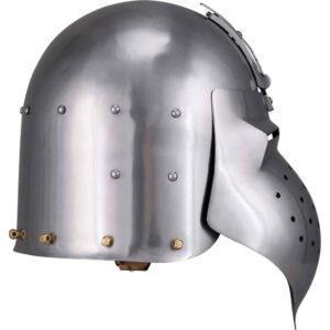 Rounded Face Steel Bascinet
