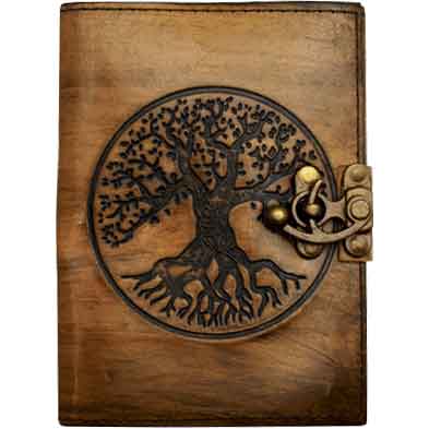 Shadow Tree of Life Leather Journal