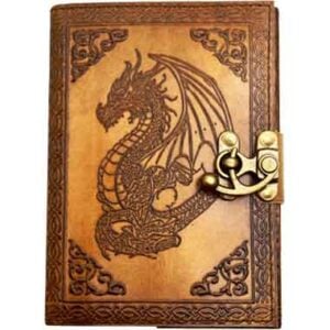 Embossed Dragon Leather Journal