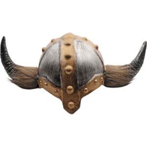 Furred Viking Costume Helmet