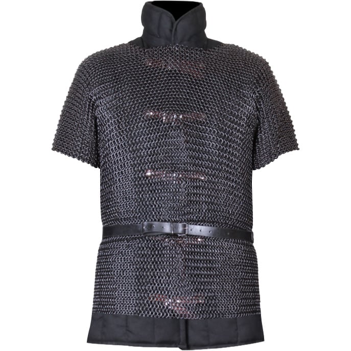Arthur Blackened Chainmail Hauberk