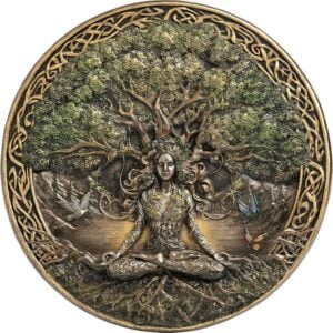 Tree of Life Meditating Goddess Plaque