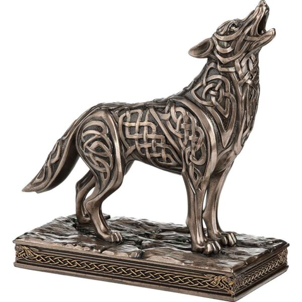 Celtic Howling Wolf Statue - Image 3
