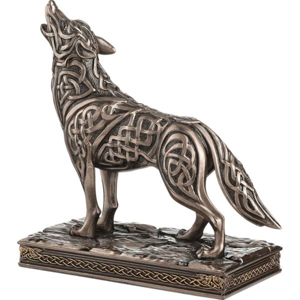 Celtic Howling Wolf Statue - Image 7
