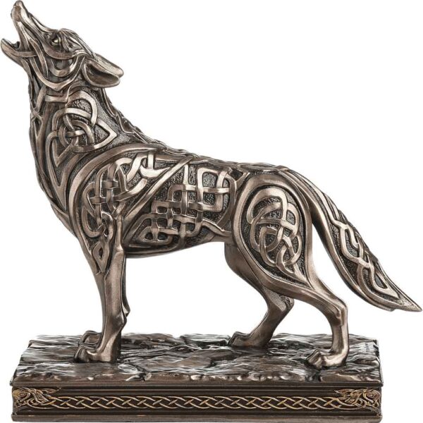 Celtic Howling Wolf Statue - Image 8