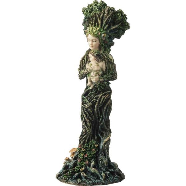 Mother Nature Gaia and Baby Statue