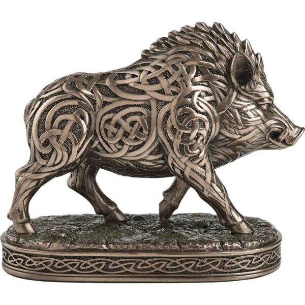 Celtic Knot Wild Boar Statue