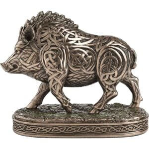 Celtic Knot Wild Boar Statue