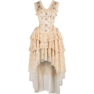 Melrose Floral Satin Corset Dress