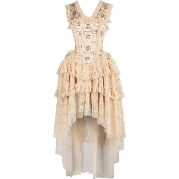 Melrose Floral Satin Corset Dress